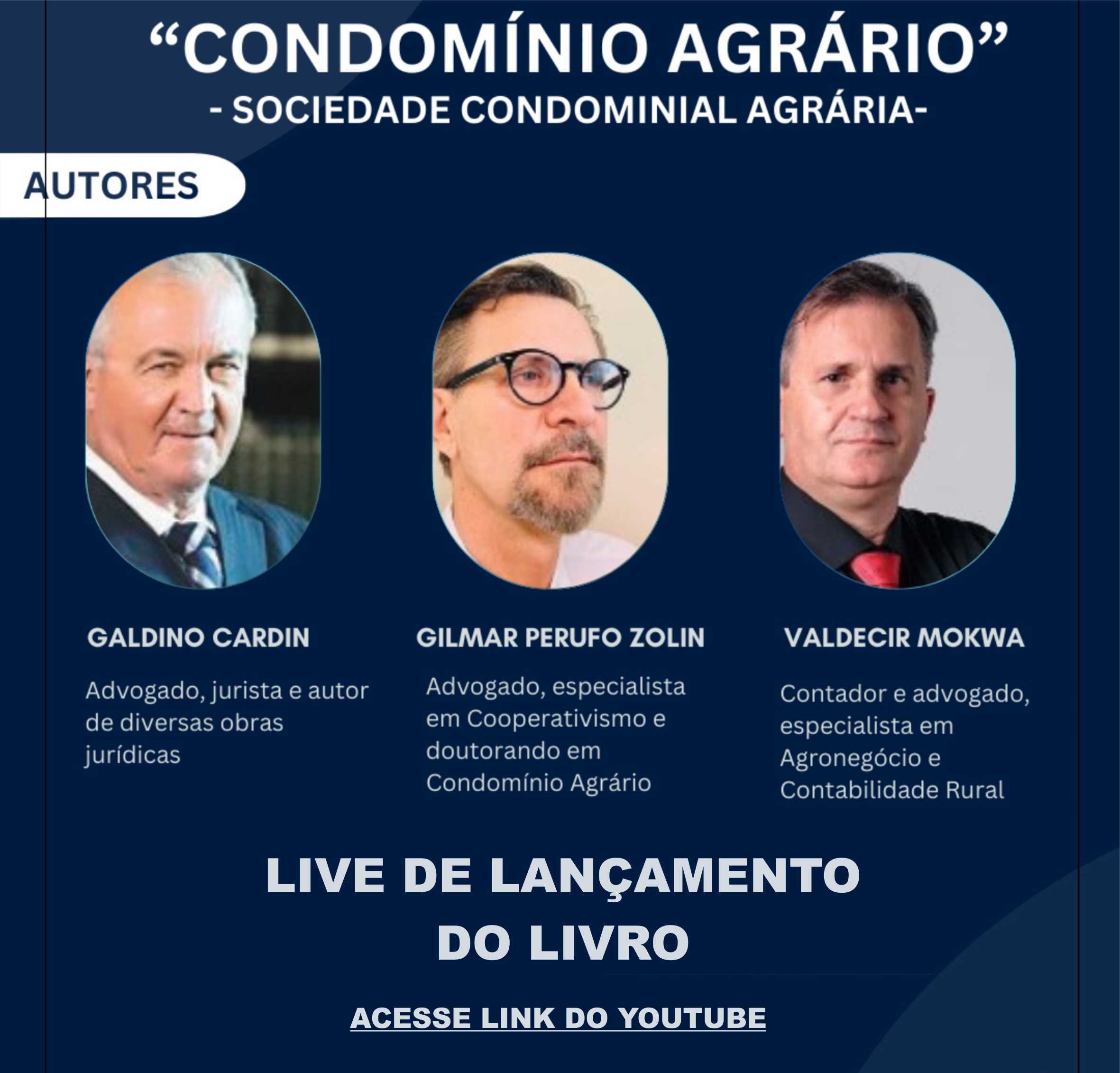 Live de Lançamento do Livro: “Condomínio Agrário”